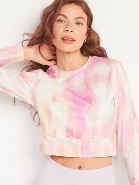 NWT Old Navy CozeCore Long Sleeve Crop Tee